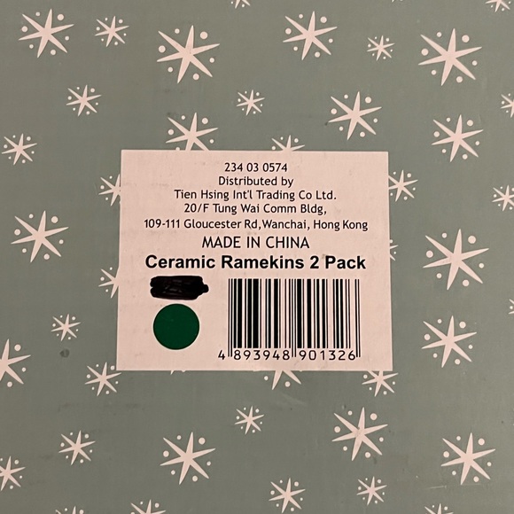 Glittering Goodies Ceramic Ramekins Red Snowmen 2 Pack Christmas Holiday - Picture 9 of 15